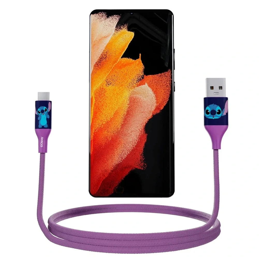 Disney Stitch 3ft USB to USB-C. SEND ME AN OFFER!